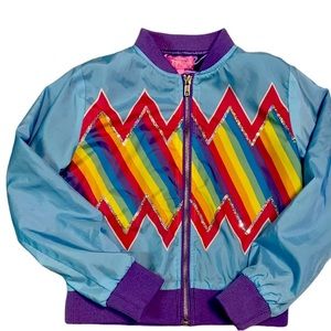 Jojo Rainbow Bomber Jacket size XXL girls